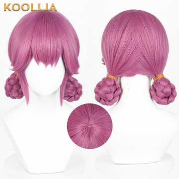 IdentityV Cheerleader Lily Barriere(Fluorite) Short Pink Hair Basic Wig - KOOLLIA