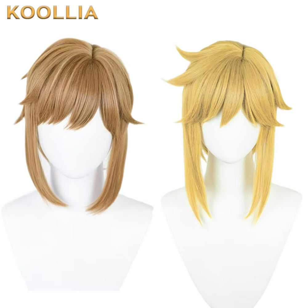 The Legend of Zelda Link Short Brown/Yellow Hair Basic Wig