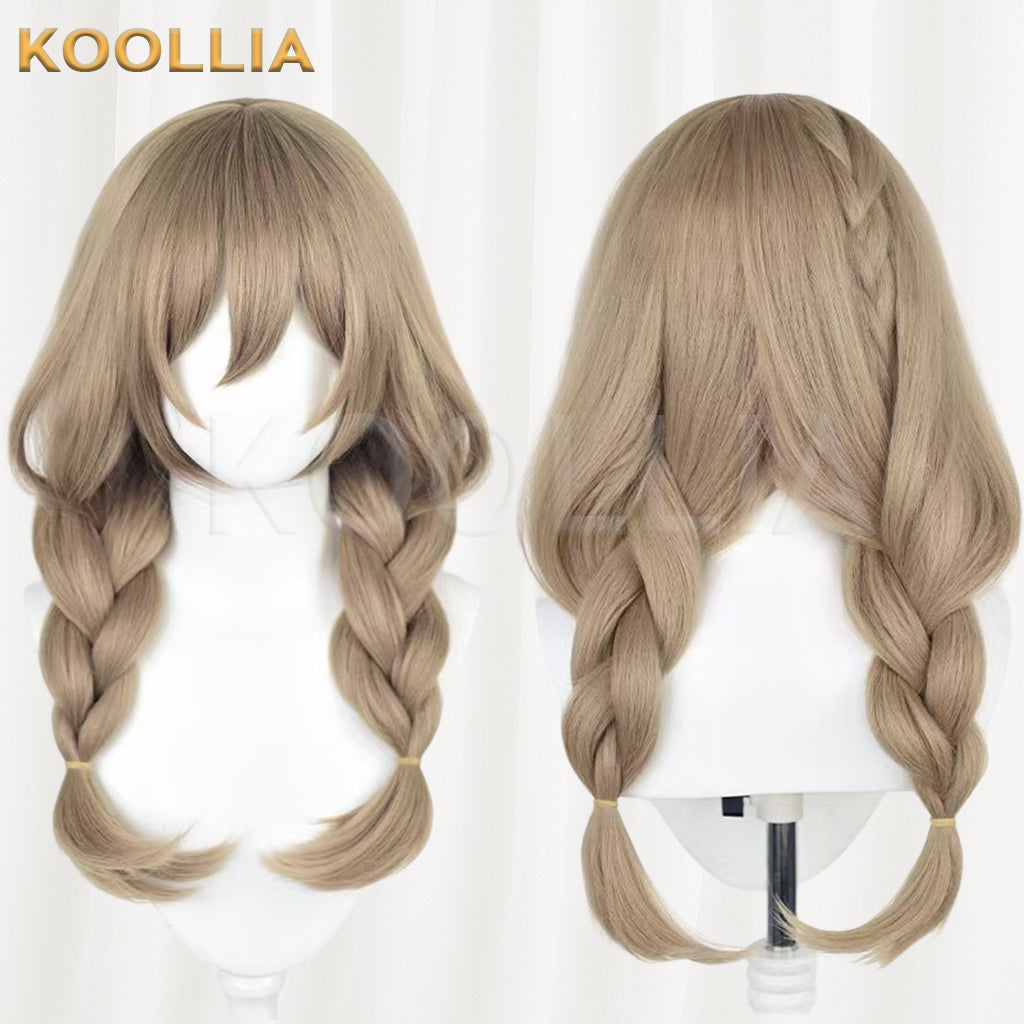 Genshin Impact Lisa Minci Long Golden Hair Basic Wig