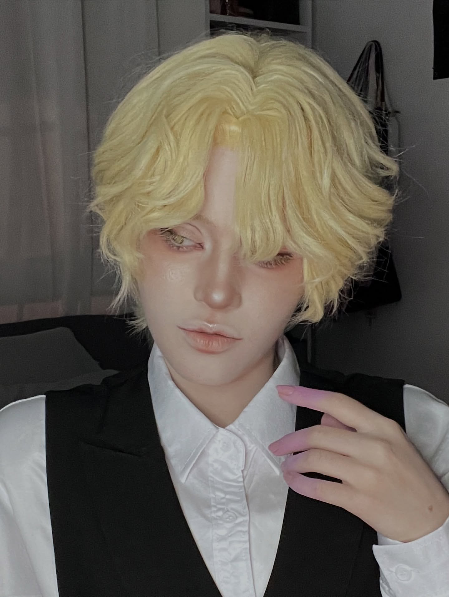 Alien Stage Luka Kurzes goldenes Haar Basic Perücke