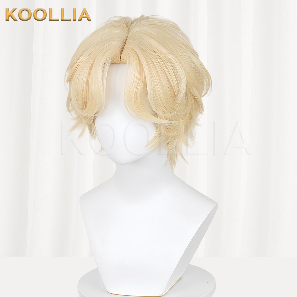 Alien Stage Luka Kurzes goldenes Haar Basic Perücke