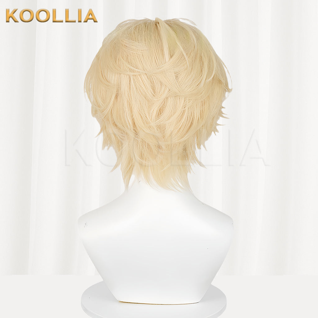 Alien Stage Luka Kurzes goldenes Haar Basic Perücke