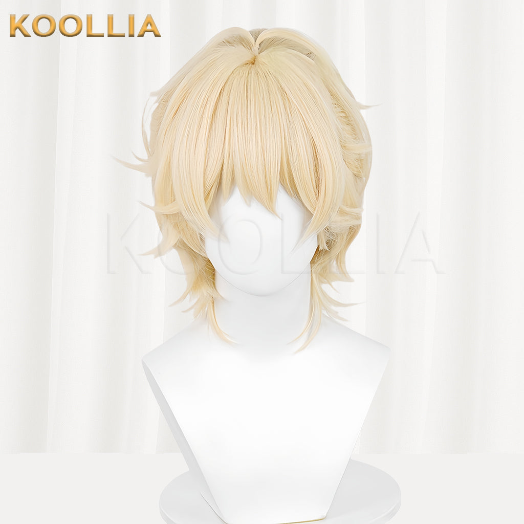 Alien Stage Luka Kurzes goldenes Haar Basic Perücke