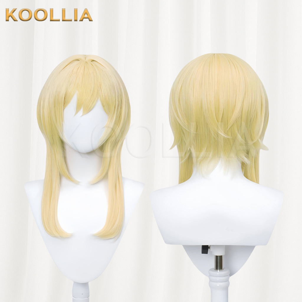 Genshin Impact Lumine Long Gold Hair Basic Wig