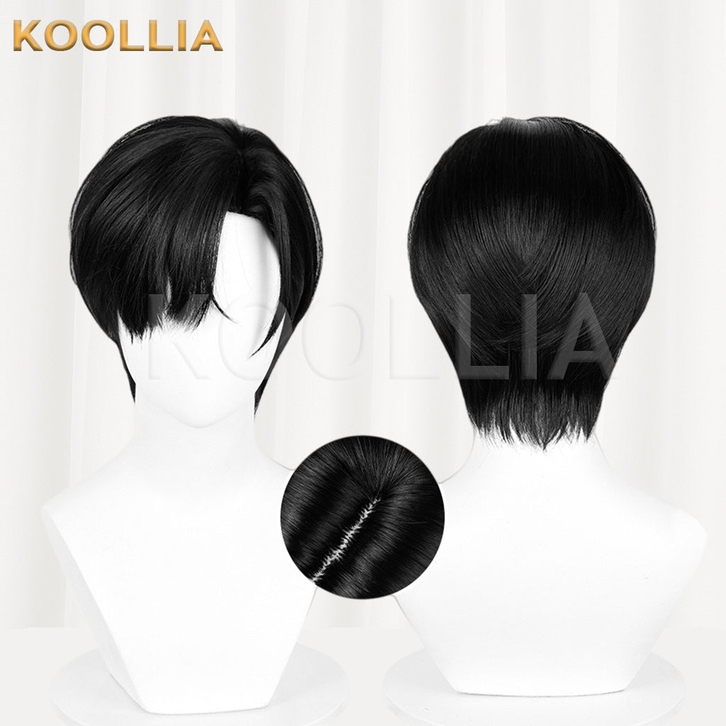 Alien Stage Ivan Kurzes schwarzes Haar Basic Perücke