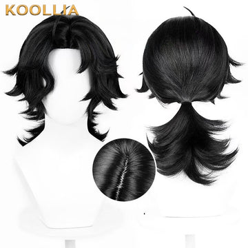 IdentityV Acrobat Mike Morton(Rain Pearl) Short Black Hair Basic Wig - KOOLLIA