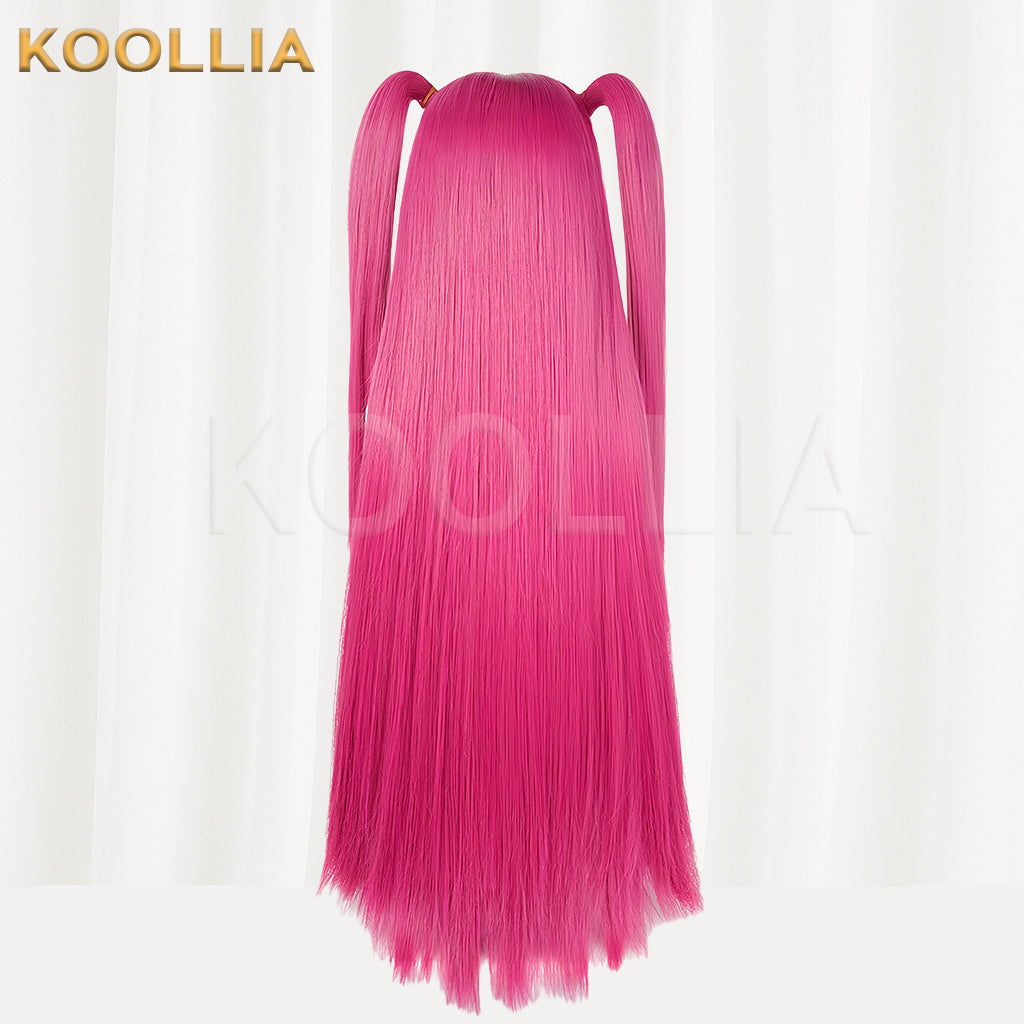 KPop Demon Hunters Mira Long Pink Hair Basic Wig