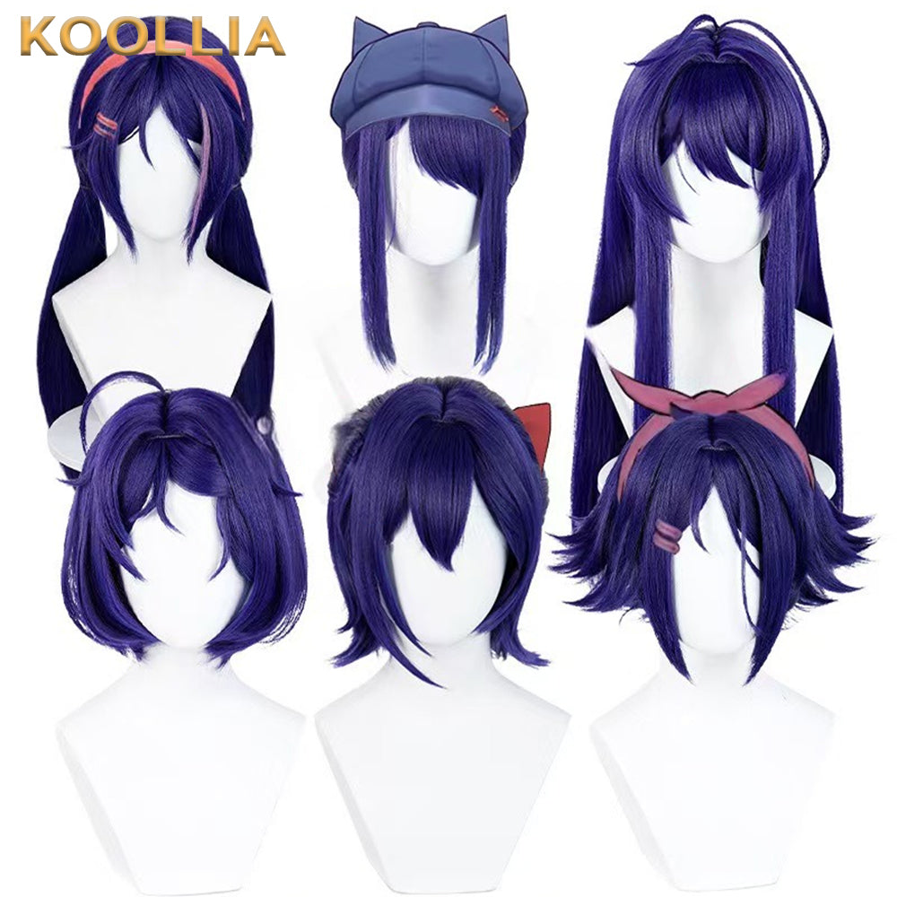 Miside Mita Long Purple Hair Basic Wig