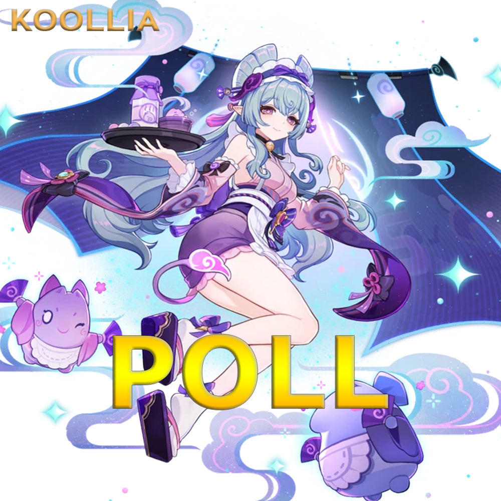 【KOOLLIA-UMFRAGE】 10 $ Anzahlung = 10 % Rabatt-Gutschein Genshin Impact Mizuki Commission Perücke