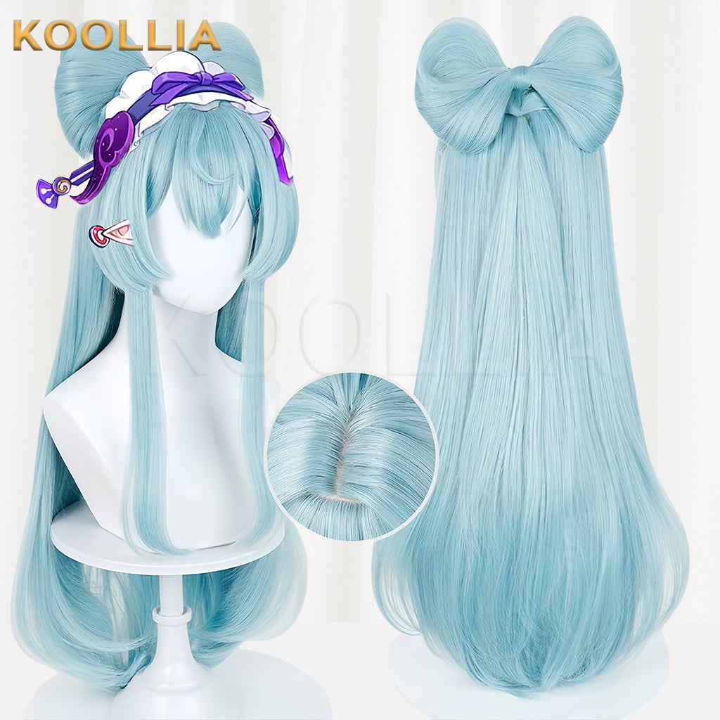 Genshin Impact Mizuki Long Blue Hair Basic Wig