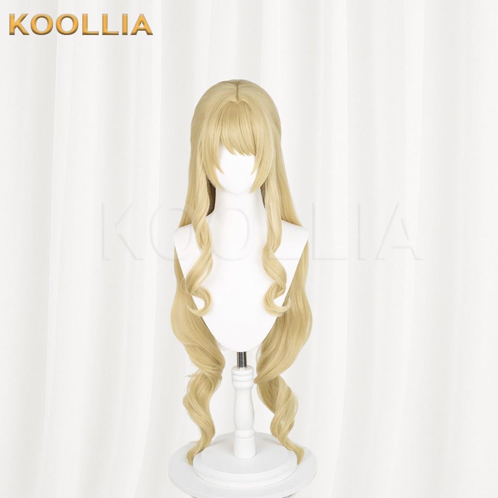 Genshin Impact Navia Long Golden Hair Basic Wig