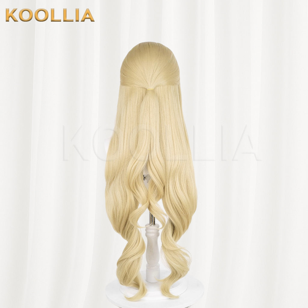 Genshin Impact Navia Long Golden Hair Basic Wig