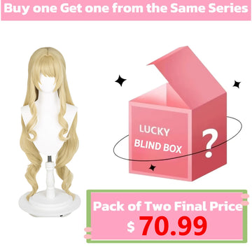 KOOLLIA-Genshin Impact Navia Long Yellow Hair Basic Wig - KOOLLIA