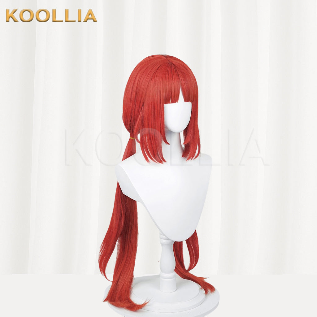 Genshin Impact Nilou Basic Lange rote Haare Basic Perücke