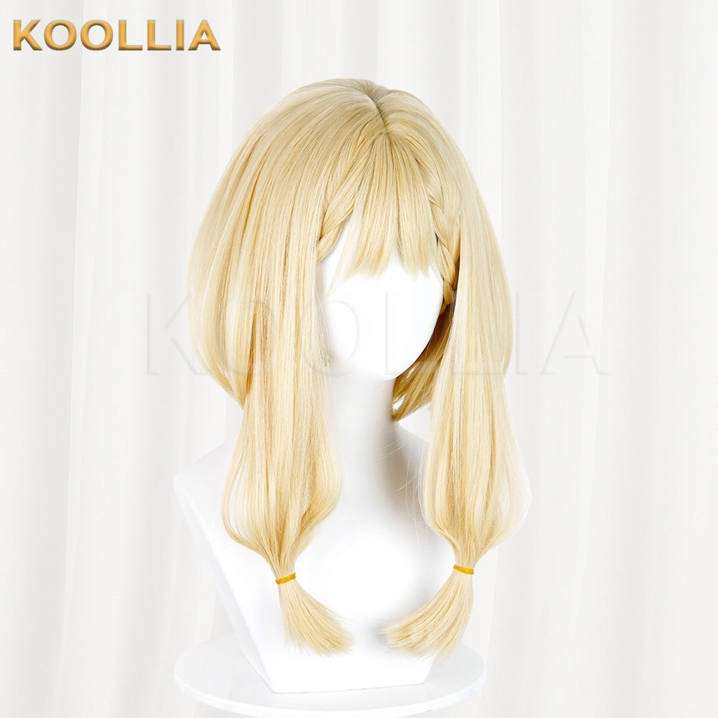 Arknights Endfield Rosie Light Blonde Medium Long Twin Tails Basic Wig