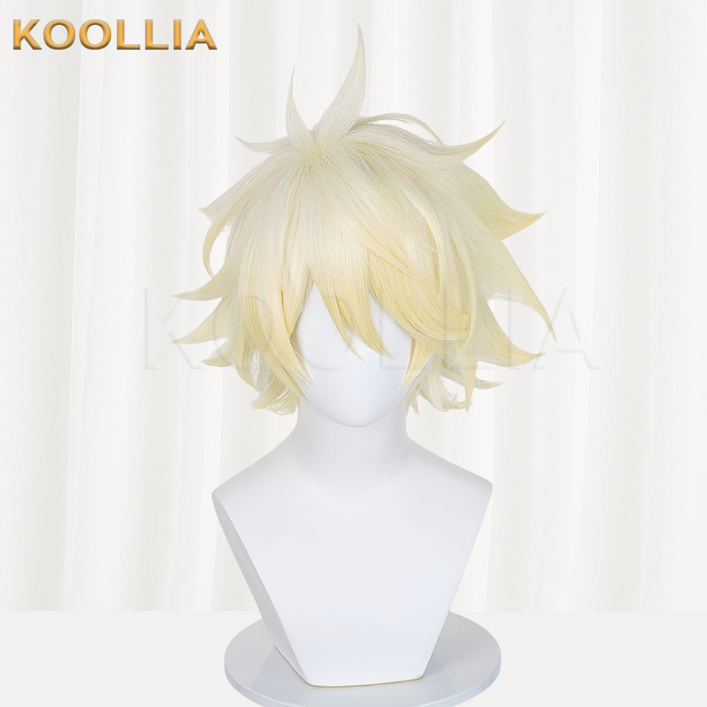 Honkai: Star Rail Awakened Phainon Short Yellow Hair Basic Wig