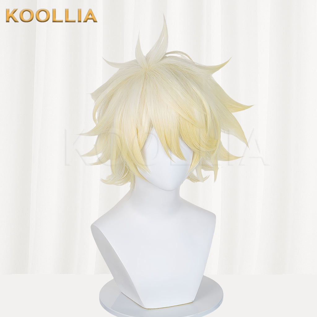 Honkai: Star Rail Awakened Phainon Short Yellow Hair Basic Wig