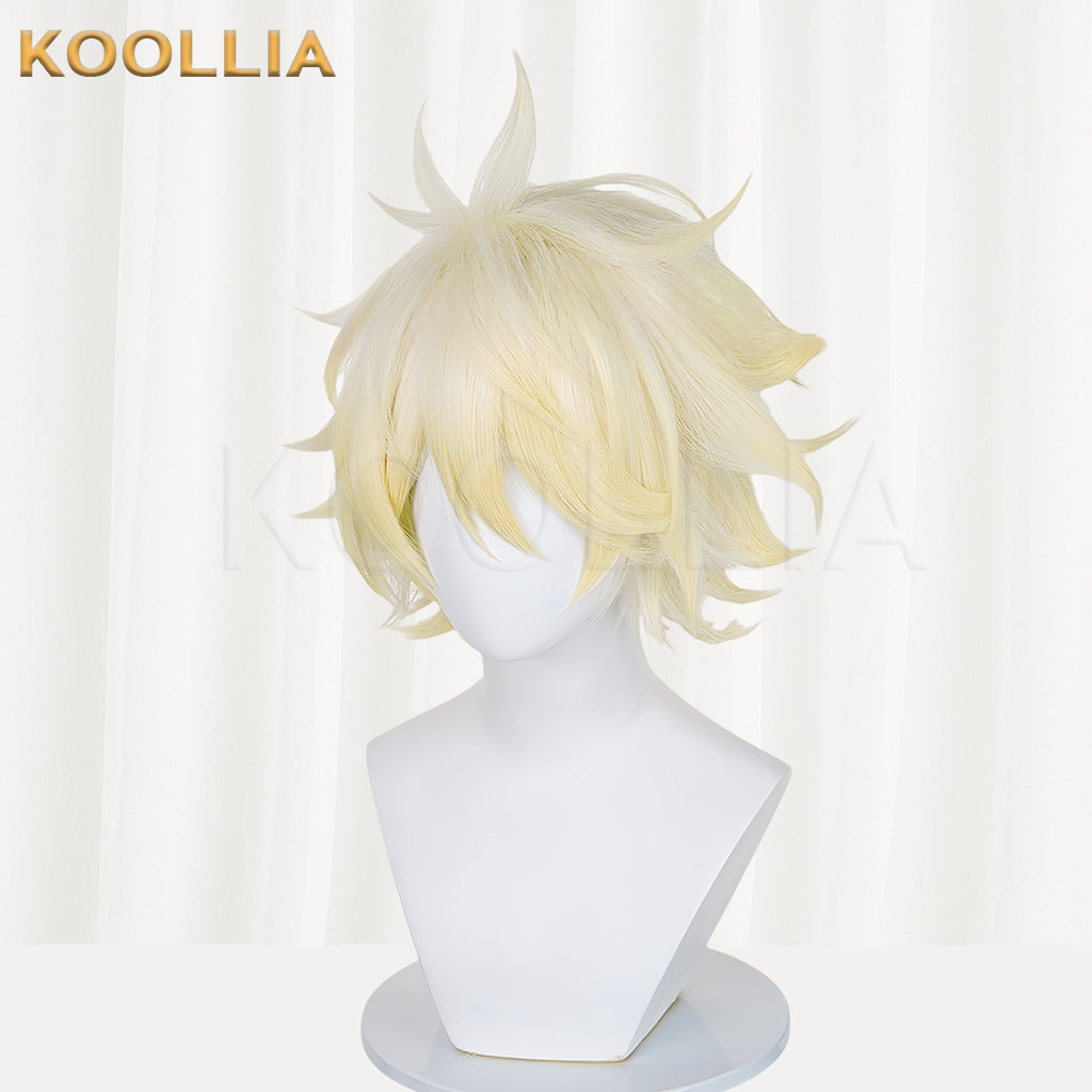 Honkai: Star Rail Awakened Phainon Short Yellow Hair Basic Wig