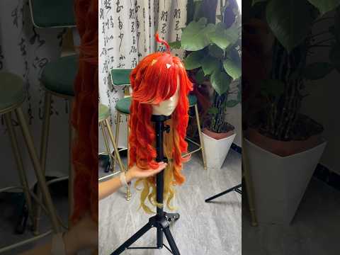 Genshin Impact Mavuika Long Red Hair Styled Basic Wig
