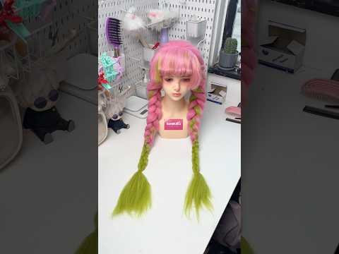 Demon Slayer Kanroji Mitsuri Long/Short Mix Hair Basic Wig