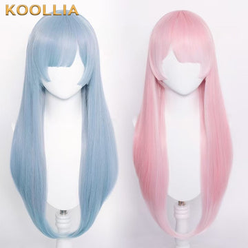 Re:Life in a Different World from Zero Ram&Rem Long Pink/Blue Hair Basic Wig - KOOLLIA