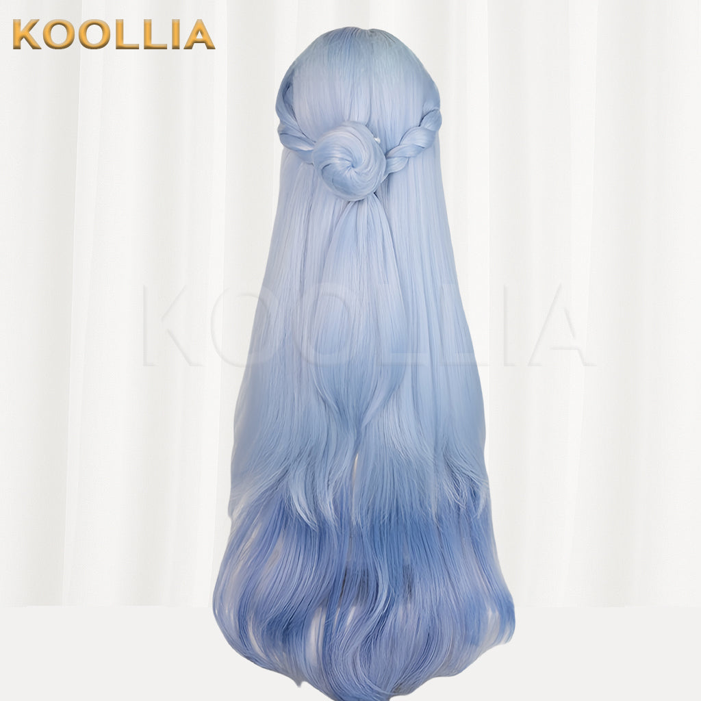 Honkai: Star Rail Robin Long Blue Hair Basic Wig