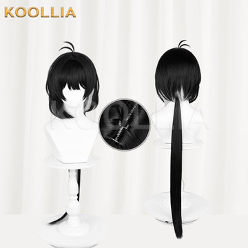 Wuthering Waves Rover Long Black Hair Basic Wig - KOOLLIA