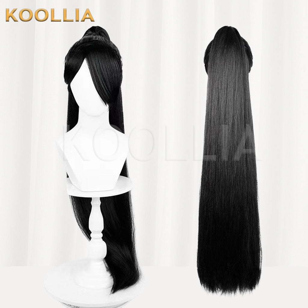 Valorant Sage Long Black Hair Basic Wig