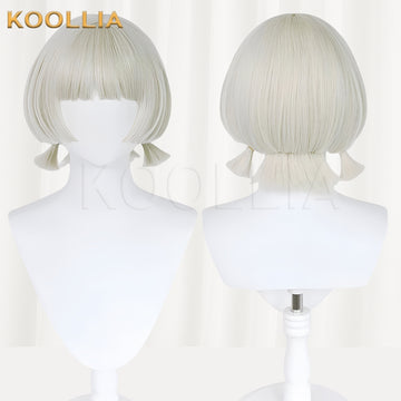 Genshin Impact Sayu Short White Hair Basic Wig - KOOLLIA