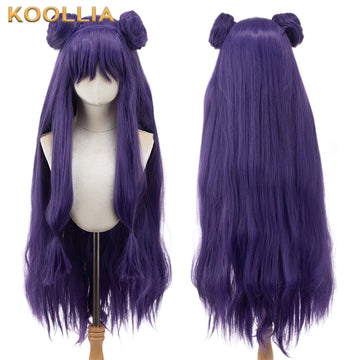 Ranma Nibun-no-Ichi Shampoo Long Purple Hair Basic Wig - KOOLLIA