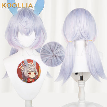 Genshin Impact Sigewinne Long Light Blue Hair Basic Wig - KOOLLIA