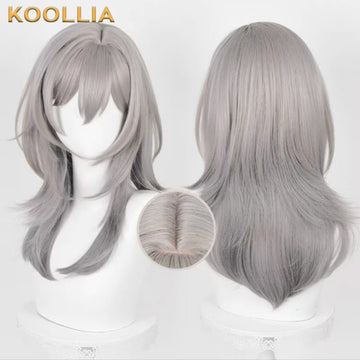 Honkai: Star Rail Stelle Long Grey Hair Basic Wig - KOOLLIA