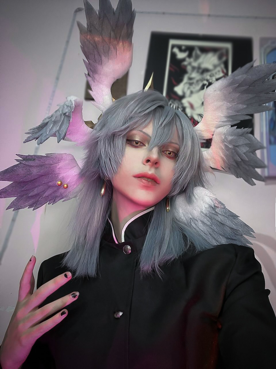 Honkai: Star Rail Sunday Long Grey Hair Basic Wig