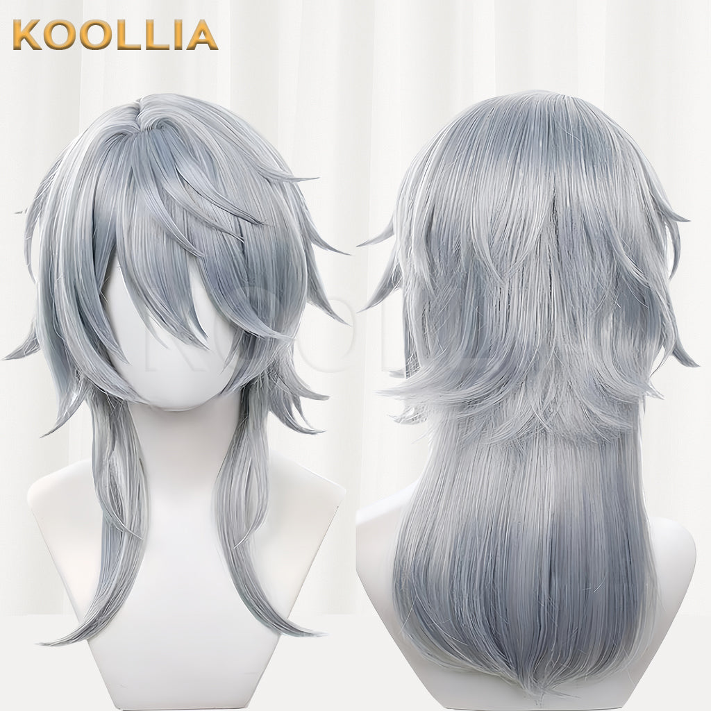 Honkai: Star Rail Sunday Long Grey Hair Basic Wig
