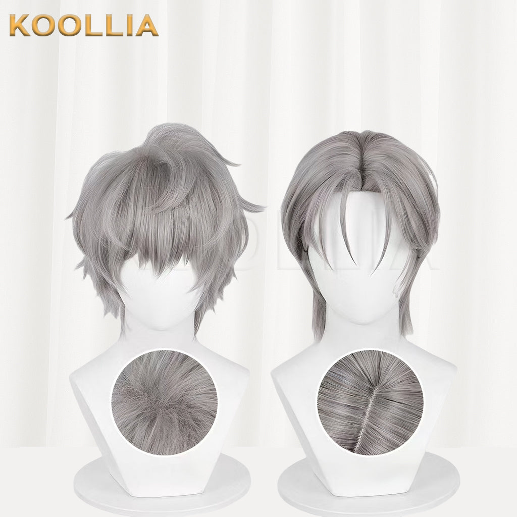 Alien Stage Till Kurze graue Haare Basic Perücke