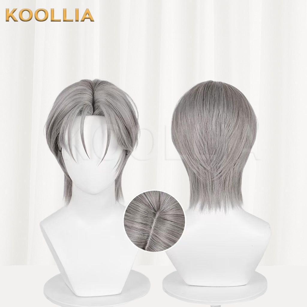 Alien Stage Till Kurze graue Haare Basic Perücke