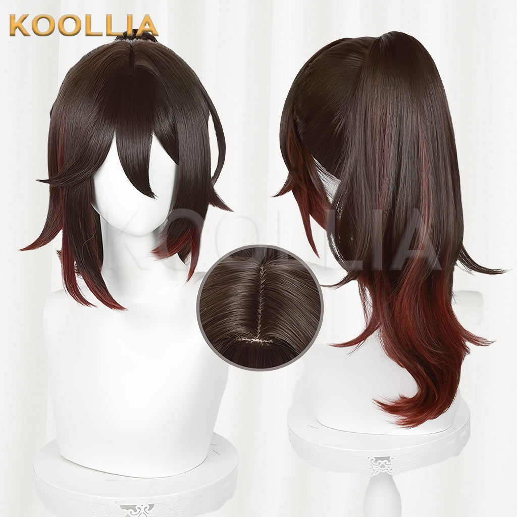 Honkai: Star Rail Tingyun Long Brown Hair Basic Wig