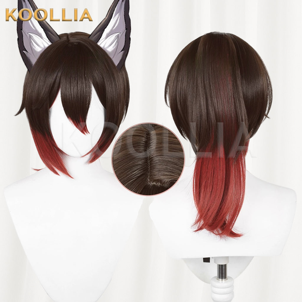 Honkai: Star Rail Tingyun Long Brown Hair Basic Wig