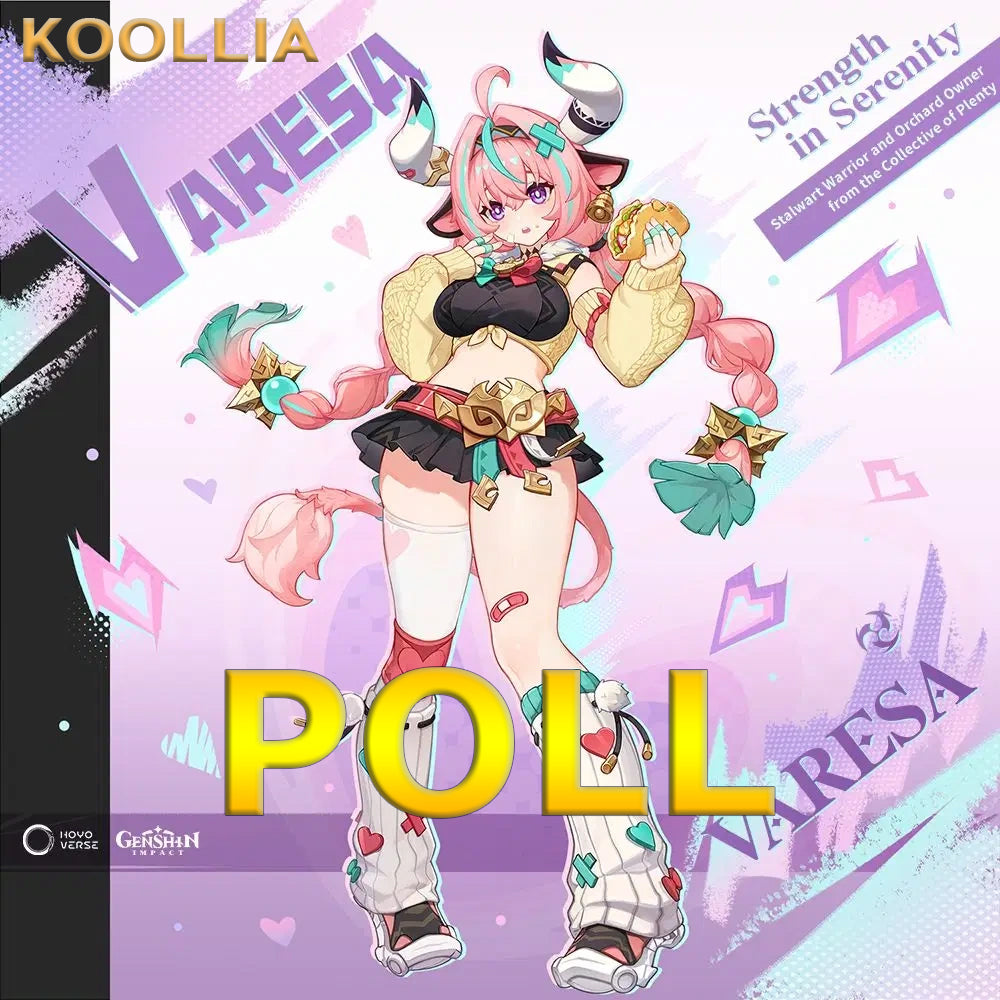【KOOLLIA-UMFRAGE】 10 $ Anzahlung = 10 % Rabatt-Gutschein Genshin Impact Varesa (ohne Ohren) Kommissionsperücke