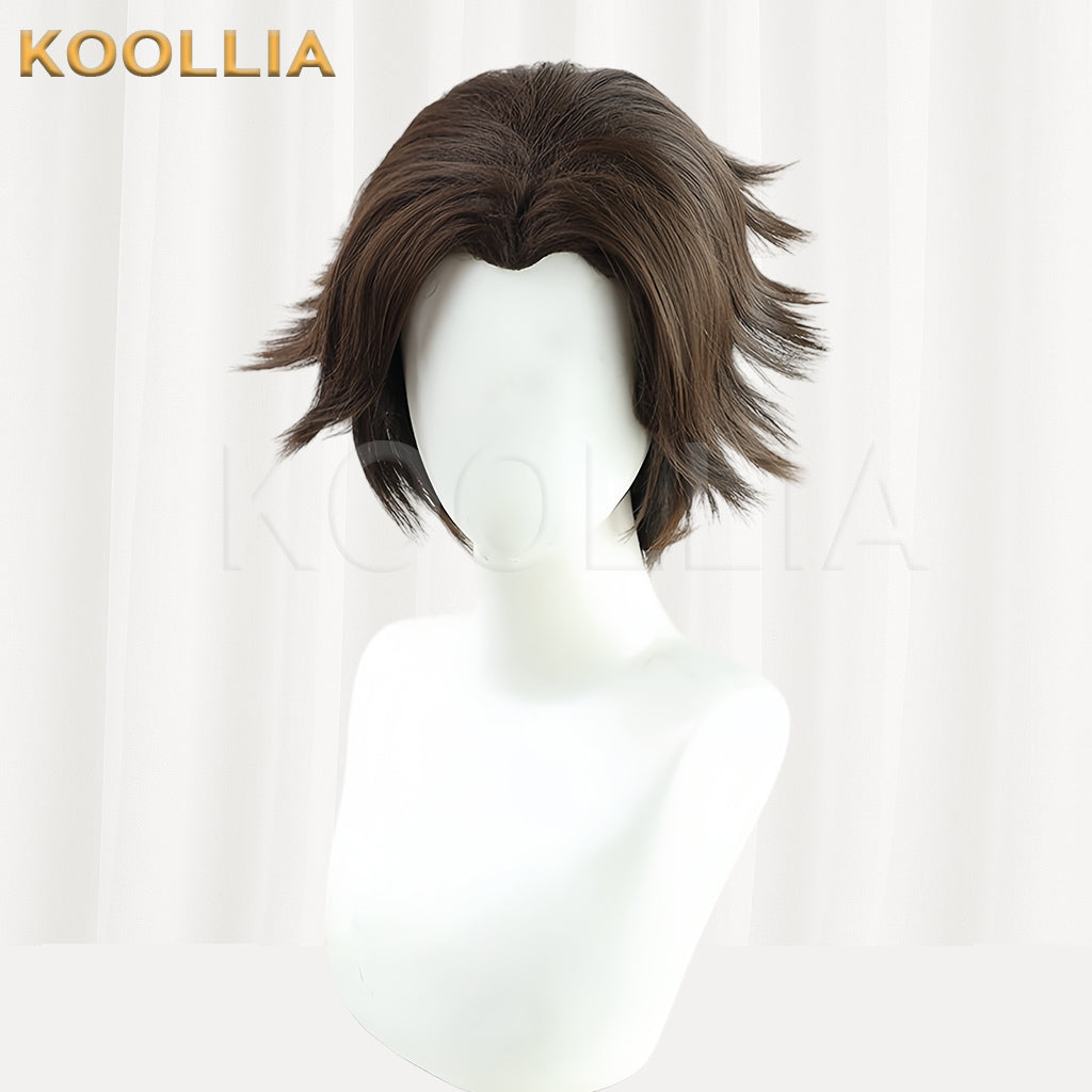 League of Legends & Arcane Viktor Short Brown Hair Basic Wig
