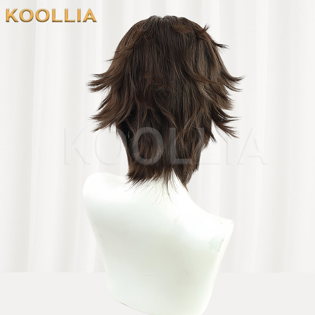 League of Legends & Arcane Viktor Short Brown Hair Basic Wig