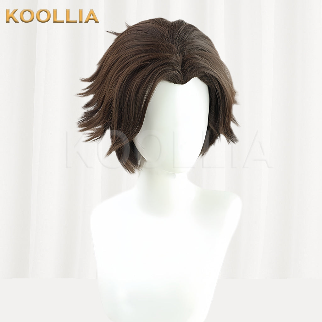 League of Legends & Arcane Viktor Short Brown Hair Basic Wig