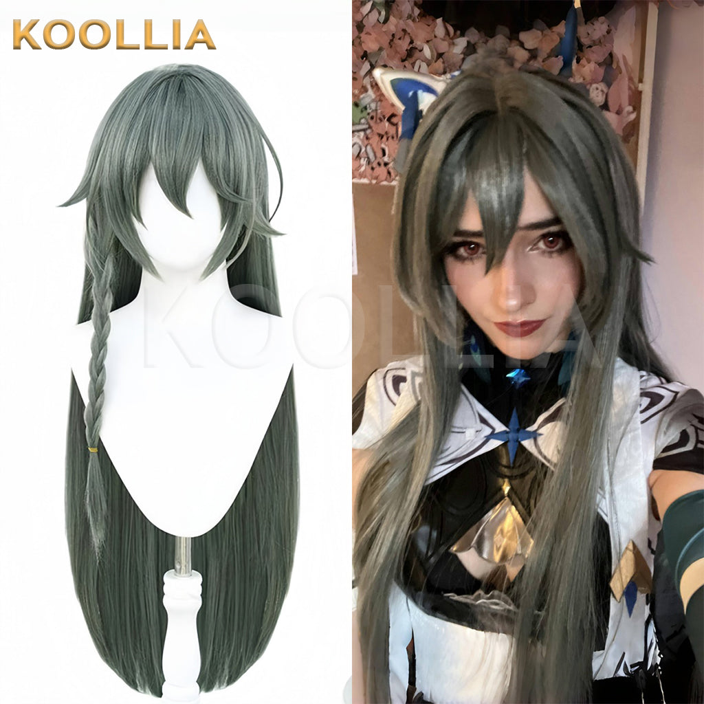 Honkai Impact 3 Vita Long Green Hair Basic Wig