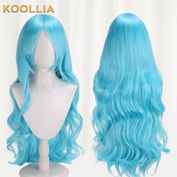 One Piece Nefertari Vivi Long Bule Hair Basic Wig - KOOLLIA
