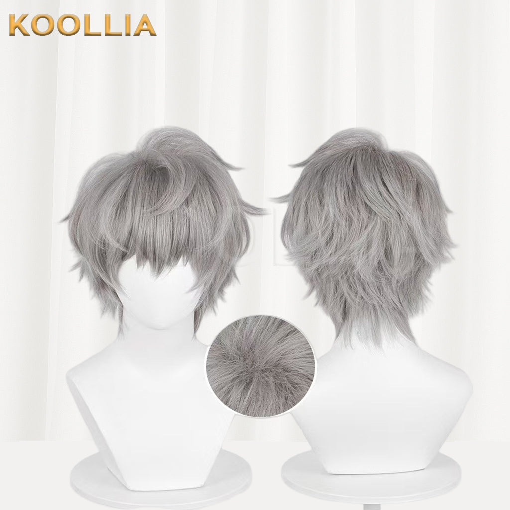 Alien Stage Till Kurze graue Haare Basic Perücke