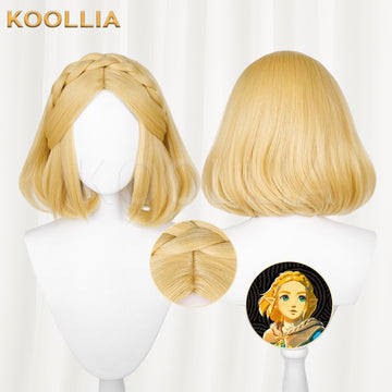 Legend of Zelda Zelda Short/Long Yellow Hair Basic Wig - KOOLLIA
