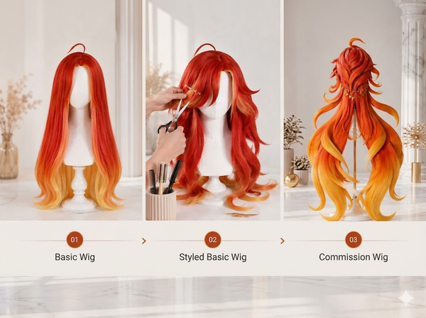 The Differences Between Basic Wigs, Styled Basic Wigs, and Commission Wigs