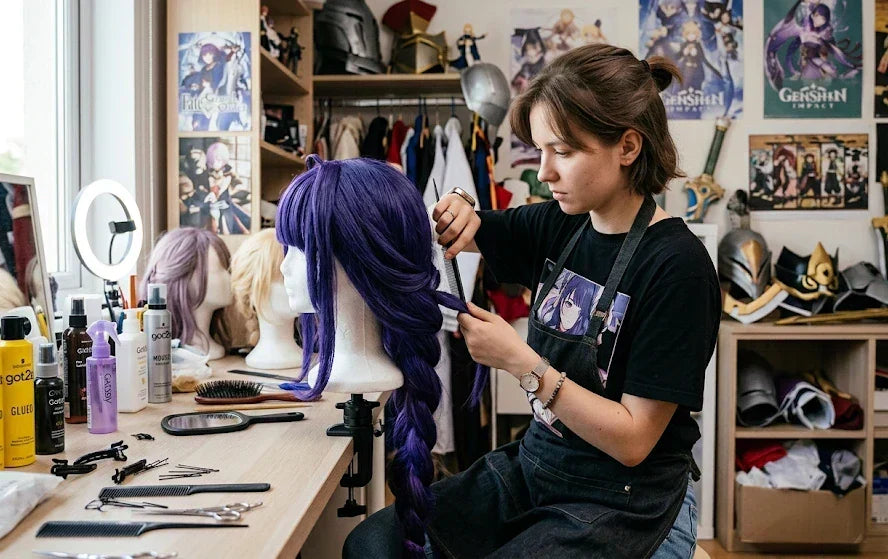 cosplayer styling long-lasting cosplay wigs