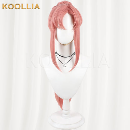 Mobile Suit Gundam SEED Lacus Clyne Dusty Pink Basic Wig