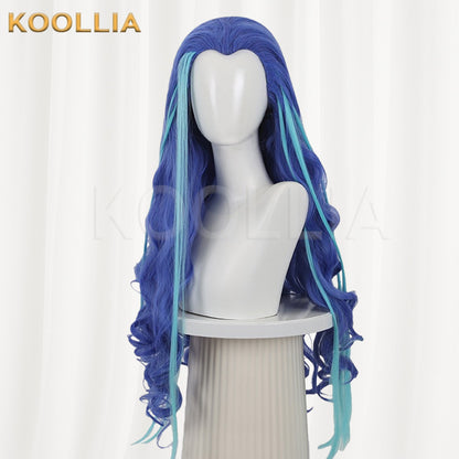 Ne Zha Ao Run Blue Highlight Basic Wig